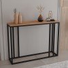 Κονσόλα Cansbia pakoworld oak με μαύρο μέταλλο 100x25x75εκ