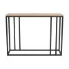 Κονσόλα Cansbia pakoworld oak με μαύρο μέταλλο 100x25x75εκ