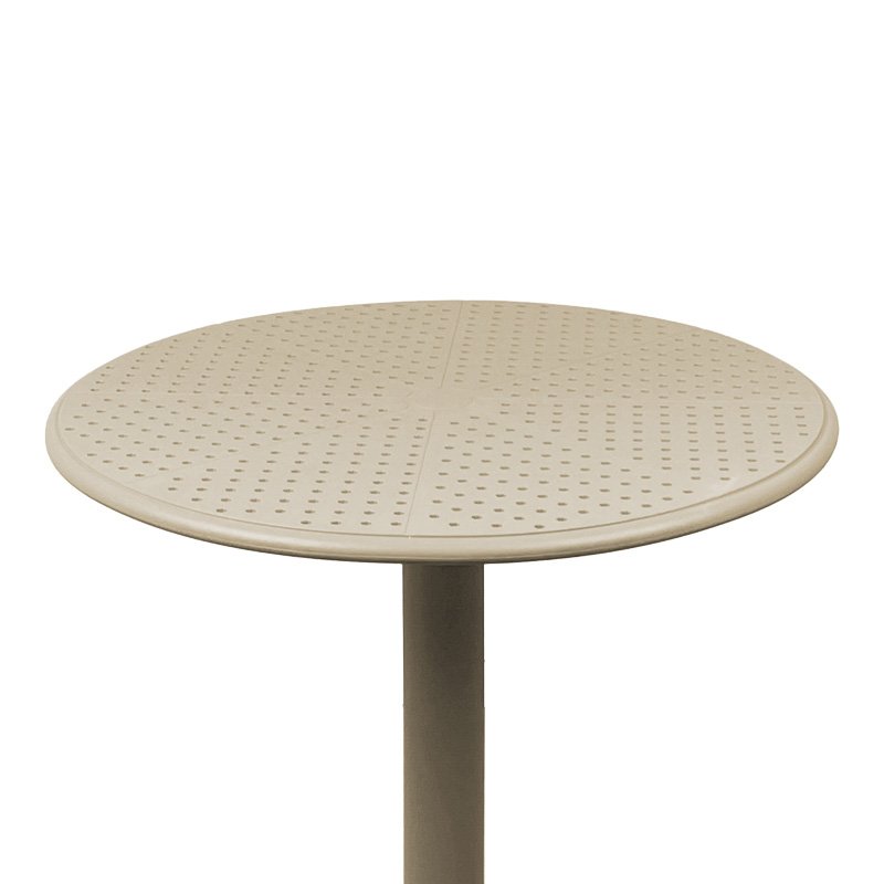 Τραπέζι Merkon pakoworld διάτρητο cappuccino PP Φ60x75εκ Τραπέζι Merkon pakoworld διάτρητο cappuccino PP Φ60x75εκ