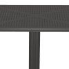Τραπέζι Groovy pakoworld pp διατρητο ανθρακί 60x60x76εκ