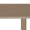 Τραπέζι Groovy pakoworld pp διατρητο cappuccino 60x60x76εκ