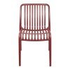 Καρέκλα Zoi pakoworld στοιβαζόμενη terracotta PP 42x58x79εκ