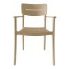 Πολυθρόνα Pilma pakoworld cappuccino PP 57x54x82εκ Πολυθρόνα Pilma pakoworld cappuccino PP 57x54x82εκ