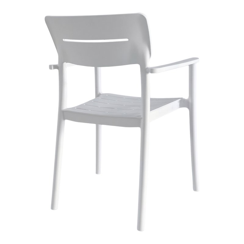 Πολυθρόνα Pilma pakoworld λευκό PP 57x54x82εκ Πολυθρόνα Pilma pakoworld λευκό PP 57x54x82εκ