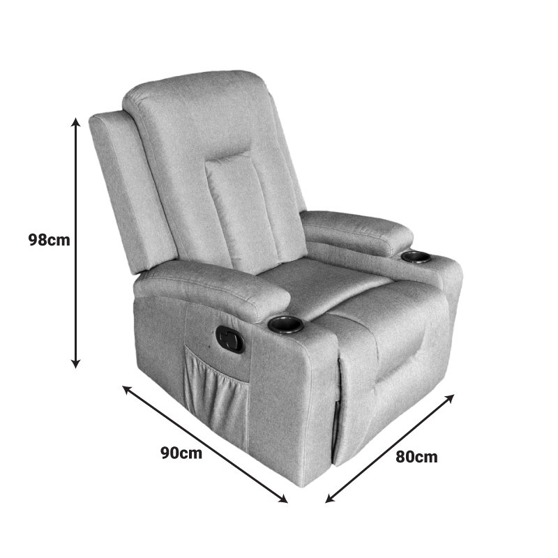 Πολυθρόνα relax με μηχανισμό massage Gessel pakoworld μπεζ ύφασμα 80x90x98εκ Πολυθρόνα relax με μηχανισμό massage Gessel pakoworld μπεζ ύφασμα 80x90x98εκ