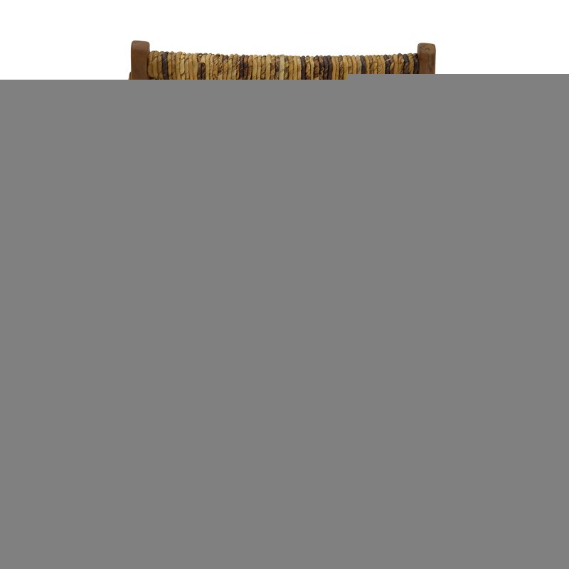 Πολυθρόνα Refane pakoworld φυσικό teak ξύλο-ψάθα 55x60x85εκ