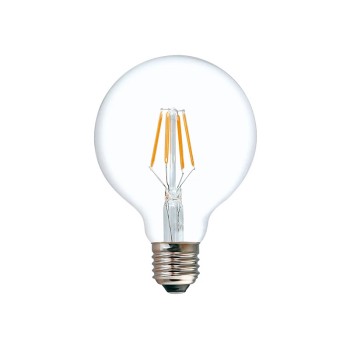 Λαμπτήρας LED G80 Bulb pakoworld 4W E27 2700K 200-220V clear