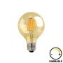 Λαμπτήρας LED G95 Bulb pakoworld dimmable 4W E27 2700K 200-220V amber