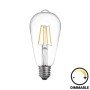 Λαμπτήρας LED ST64 Bulb pakoworld dimmable 8W E27 2700K clear