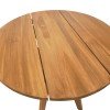 Τραπέζι Cadrada pakoworld teak ξύλο σε φυσική απόχρωση Φ70x76εκ