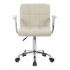 Καρέκλα γραφείου Buleco pakoworld μπεζ ύφασμα 56x46x74-86εκ