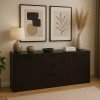 Μπουφές Doha pakoworld σε wenge απόχρωση 180x45x80.5εκ