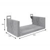 Ραφιέρα τοίχου Derva pakoworld σε λευκή απόχρωση 30x15x10cm