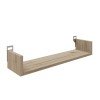 Ραφιέρα τοίχου Derva pakoworld σε oak απόχρωση 60x15x10cm