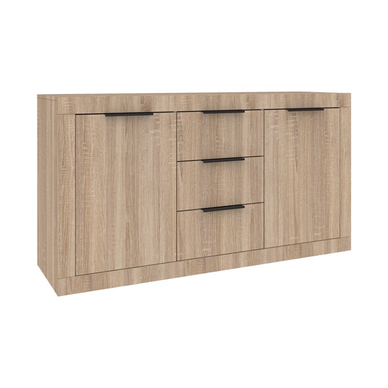 Μπουφές Doha pakoworld σε sonoma απόχρωση 150x45x80.5εκ