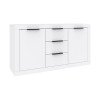 Μπουφές Doha pakoworld σε λευκή απόχρωση 150x45x80.5εκ
