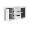 Μπουφές Doha pakoworld σε λευκή απόχρωση 150x45x80.5εκ