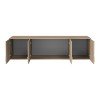 Πατάρι ντουλάπας Royal pakoworld τετράφυλλο sonoma 200x58x53εκ