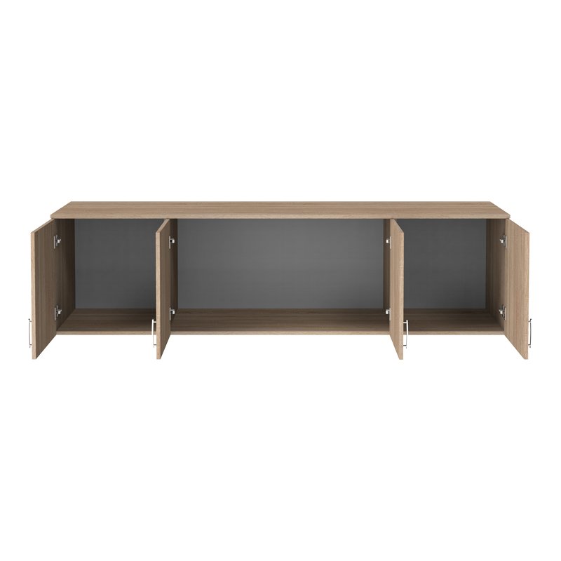Πατάρι ντουλάπας Royal pakoworld τετράφυλλο sonoma 200x58x53εκ