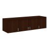 Πατάρι ντουλάπας Royal pakoworld τετράφυλλο wenge 200x58x53εκ