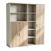 Βιβλιοθήκη γραφείου Stark pakoworld σε oak-μπεζ απόχρωση 160x40x200εκ Βιβλιοθήκη γραφείου Stark pakoworld σε oak-μπεζ απόχρωση 160x40x200εκ