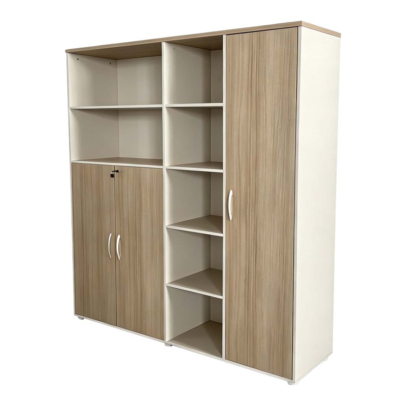 Βιβλιοθήκη γραφείου Stark pakoworld σε oak-μπεζ απόχρωση 160x40x200εκ Βιβλιοθήκη γραφείου Stark pakoworld σε oak-μπεζ απόχρωση 160x40x200εκ