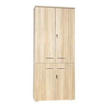 Ντουλάπα γραφείου Armadi pakoworld σε oak-μπεζ 80x40x200εκ