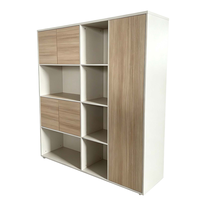Βιβλιοθήκη γραφείου Stark pakoworld μπεζ oak 160x40x200εκ Βιβλιοθήκη γραφείου Stark pakoworld μπεζ oak 160x40x200εκ