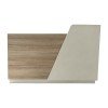 Γραφείο reception Stark pakoworld σε oak-μπεζ απόχρωση 160x60x105εκ