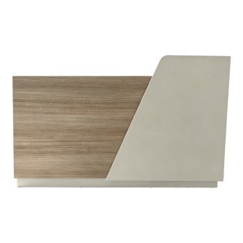 Γραφείο reception Stark pakoworld σε oak-μπεζ απόχρωση 180x60x105εκ