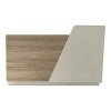 Γραφείο reception Stark pakoworld σε oak-μπεζ απόχρωση 180x60x105εκ