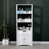 Ντουλάπι-στήλη Sejo pakoworld mdf λευκό 60x32.5x154εκ