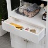 Ντουλάπι-στήλη Sejo pakoworld mdf λευκό 60x32.5x154εκ