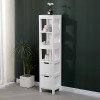 Ντουλάπι-στήλη Kelby pakoworld mdf λευκό 30x30x144εκ