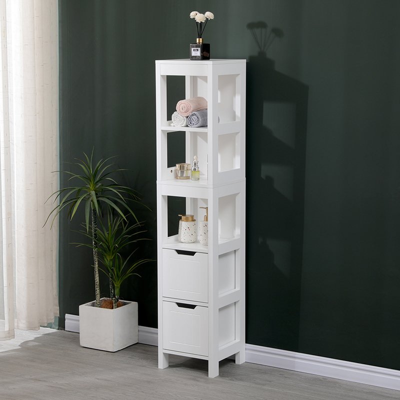 Ντουλάπι-στήλη Kelby pakoworld mdf λευκό 30x30x144εκ