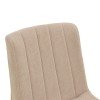 Καρέκλα Dalby pakoworld μπεζ ύφασμα sonoma rubberwood 50x45x85,5εκ