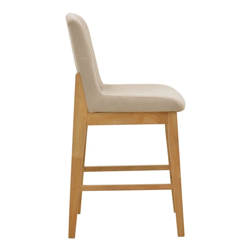 Σκαμπό μπαρ Dalby pakoworld sonoma rubberwood και μπεζ ύφασμα 50x45x102,5εκ Σκαμπό μπαρ Dalby pakoworld sonoma rubberwood και μπεζ ύφασμα 50x45x102,5εκ