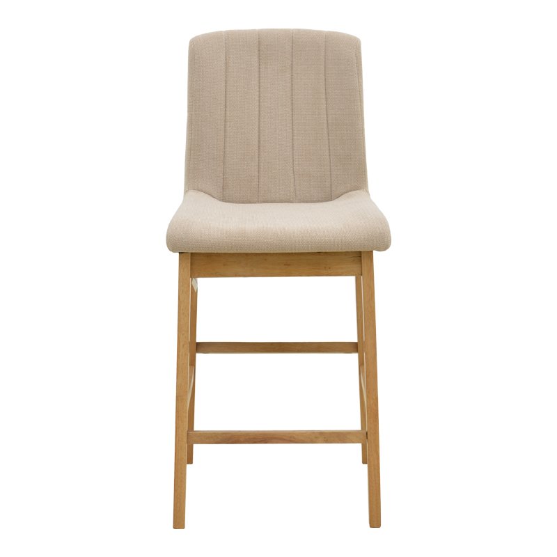 Σκαμπό μπαρ Dalby pakoworld sonoma rubberwood και μπεζ ύφασμα 50x45x102,5εκ Σκαμπό μπαρ Dalby pakoworld sonoma rubberwood και μπεζ ύφασμα 50x45x102,5εκ