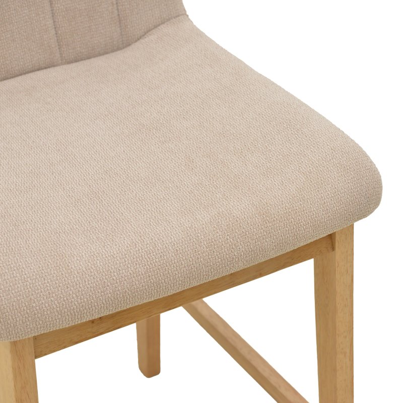 Σκαμπό μπαρ Dalby pakoworld sonoma rubberwood και μπεζ ύφασμα 50x45x102,5εκ Σκαμπό μπαρ Dalby pakoworld sonoma rubberwood και μπεζ ύφασμα 50x45x102,5εκ