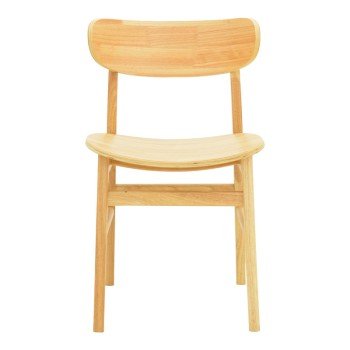 Καρέκλα Lumnia pakoworld rubberwood σε φυσική απόχρωση 46x50x76εκ
