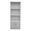Βιβλιοθήκη Tekaro pakoworld σε λευκή απόχρωση 60x29x166εκ Βιβλιοθήκη Tekaro pakoworld σε λευκή απόχρωση 60x29x166εκ