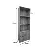Βιβλιοθήκη Tekaro pakoworld σε λευκή απόχρωση 60x29x166εκ Βιβλιοθήκη Tekaro pakoworld σε λευκή απόχρωση 60x29x166εκ