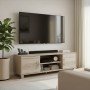 Έπιπλο τηλεόρασης Serank pakoworld σε sonoma απόχρωση 120x40x40εκ