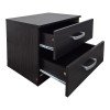 Κομοδίνο Athos pakoworld σε wenge απόχρωση 48x40x41.5εκ