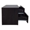 Κομοδίνο Athos pakoworld σε wenge απόχρωση 48x40x41.5εκ