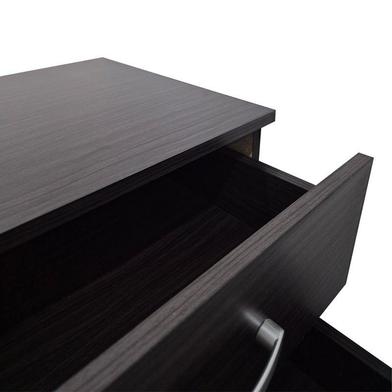 Κομοδίνο Athos pakoworld σε wenge απόχρωση 48x40x41.5εκ