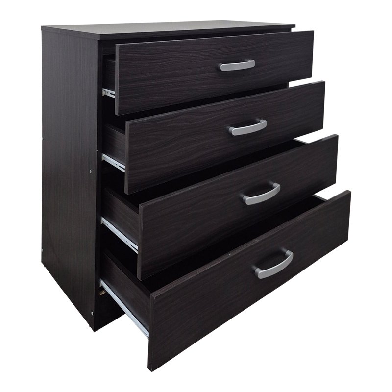 Συρταριέρα Athos pakoworld σε wenge απόχρωση 80x40x79εκ