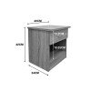 Κομοδίνο Bedy pakoworld sonoma 40x34x42εκ