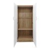 Ντουλάπα εξάφυλλη Athos pakoworld sonoma-λευκή 240x42x180εκ Ντουλάπα εξάφυλλη Athos pakoworld sonoma-λευκή 240x42x180εκ