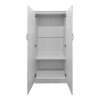 Ντουλάπα πεντάφυλλη με πατάρι Athos I pakoworld λευκή 170x42x240εκ